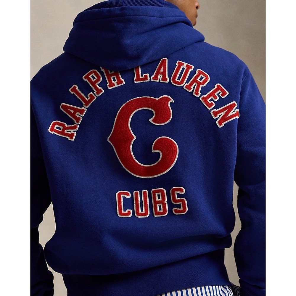Polo Ralph Lauren x Chicago Cubs Fleece Hoodie Men's XL Blue Limited Edition